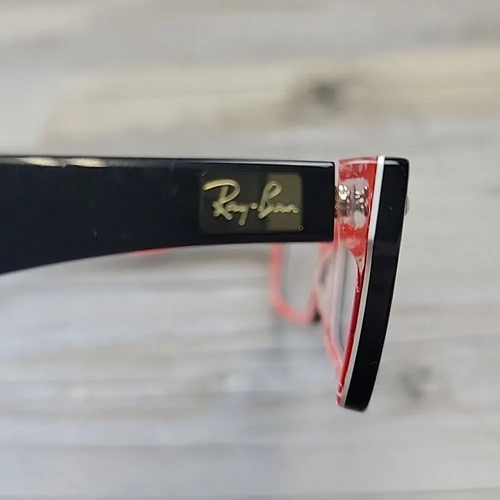 Ray-Ban Eyeglasses RB 5206 2479 52-18 140 MM Black Red FRAMES ONLY‎